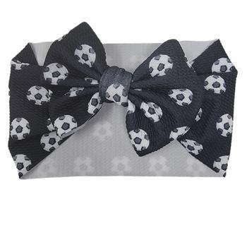 Fabric Bow Headwrap - Soccer