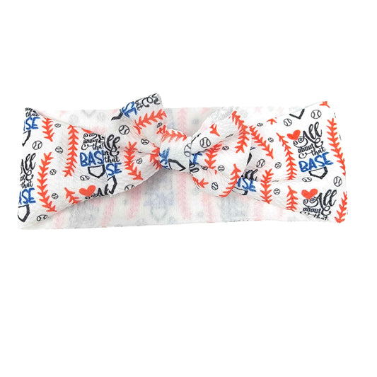 All About That Base Fabric Bow Headwrap 3"