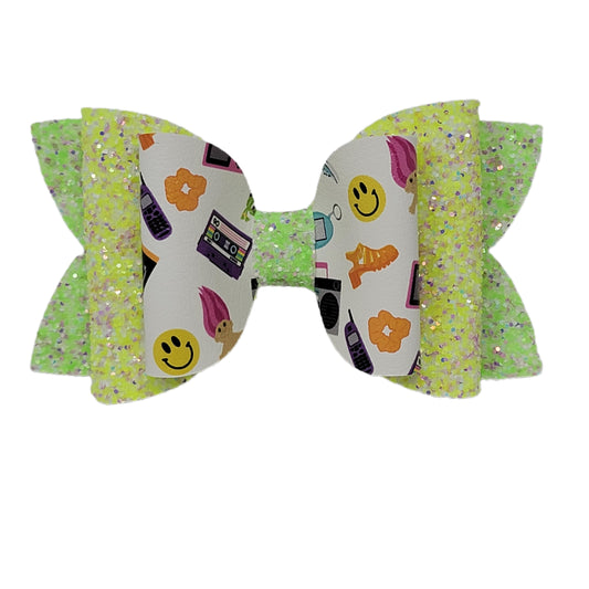 5 inch 90's Toss Double Diva Bow
