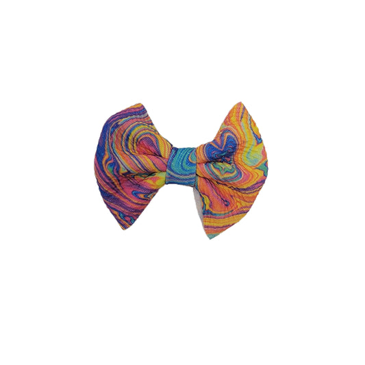 3 inch Oil Spill Fabric Bow