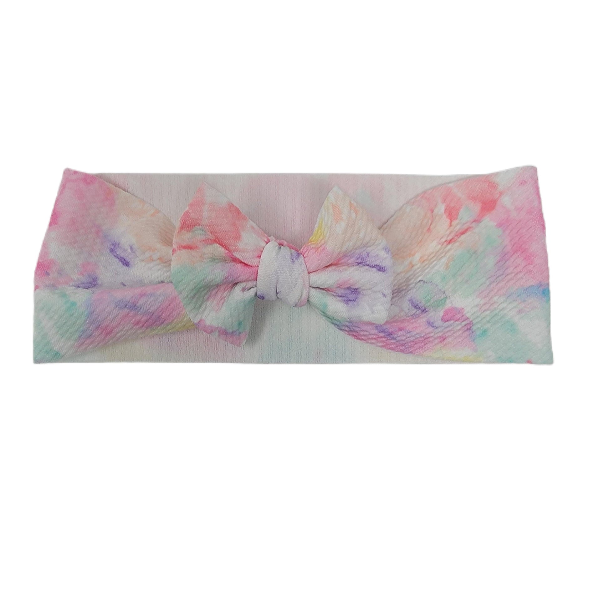 3" Watercolors Fabric Bow Headwrap