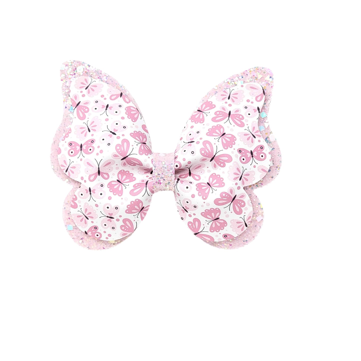 Pink Butterflies Butterfly Bow 5"