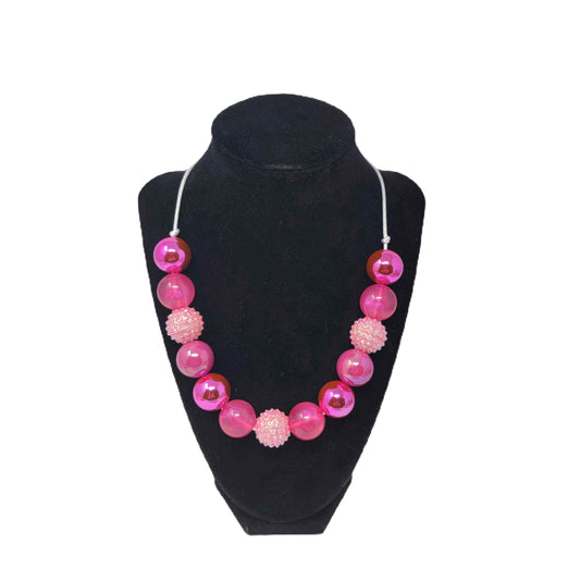 Hot Pink Bubblegum Necklace