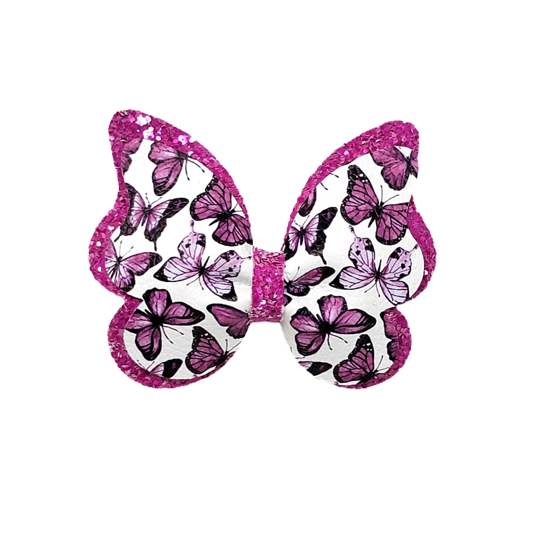 Purple Butterfly Bow 3.5"