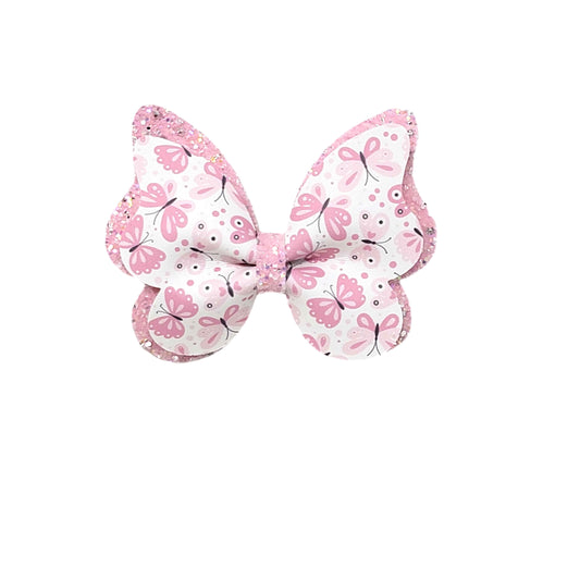 Pink Butterfly Bow 3.5"