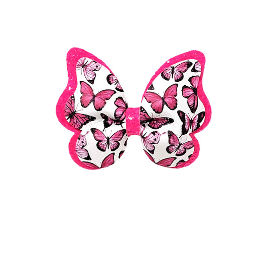 Hot Pink Butterfly Bow 3.5"