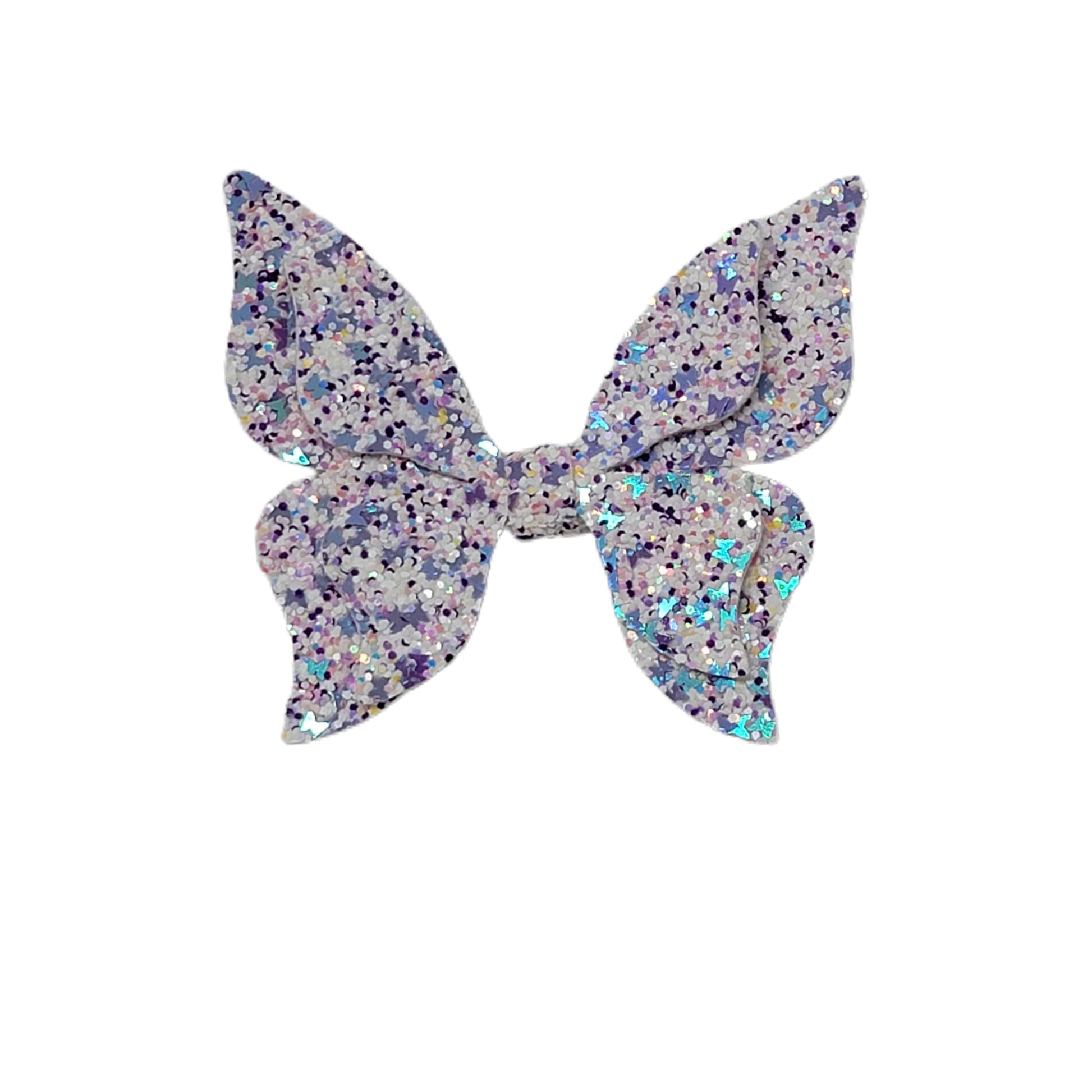 Lavender Flying Butterfly Bow 4"