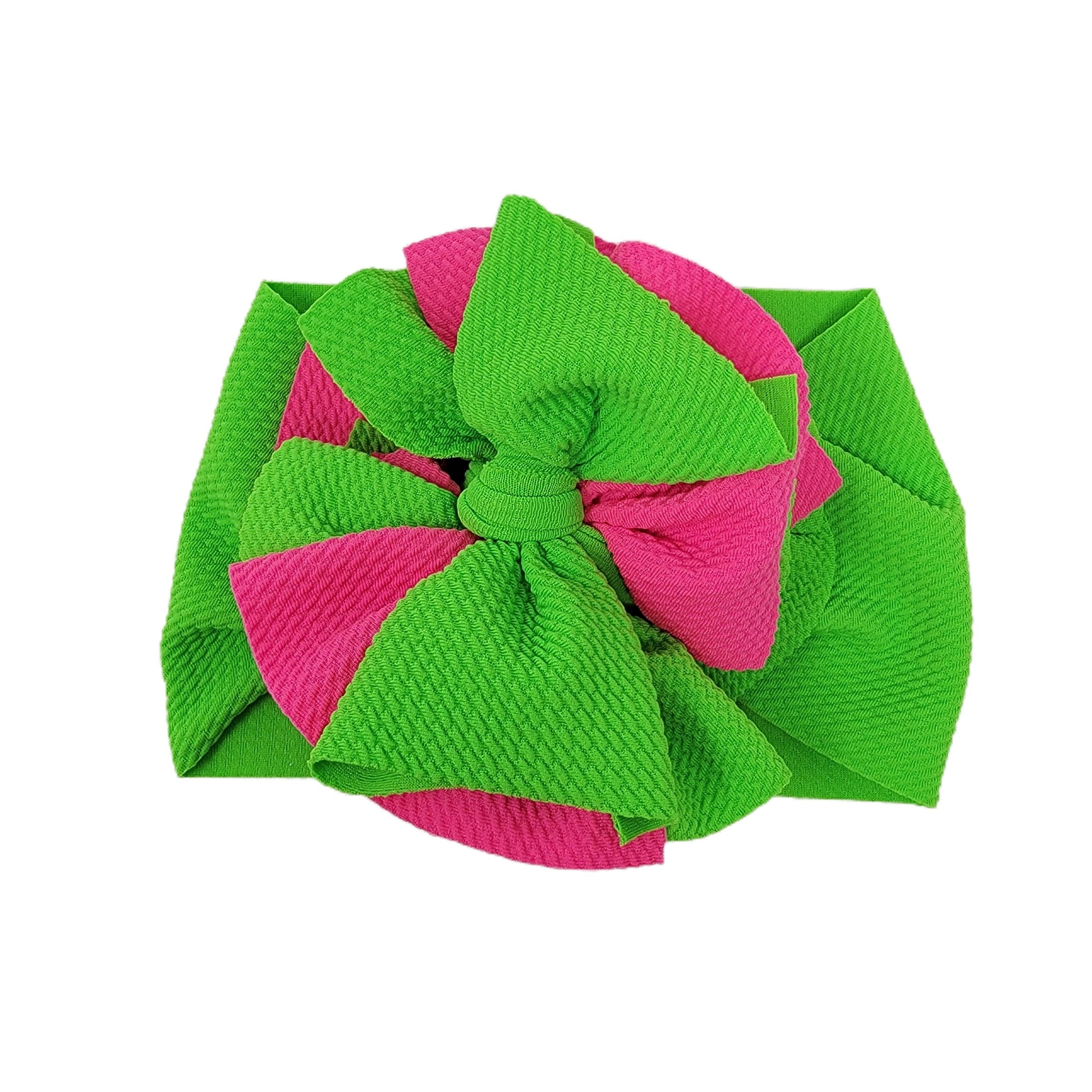 Watermelon Sassy Fabric Bow Headwrap