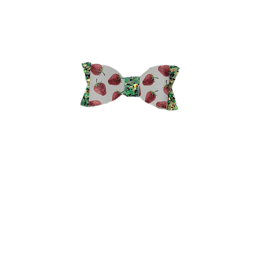 Strawberries Claire Bow 2.75" (pair)