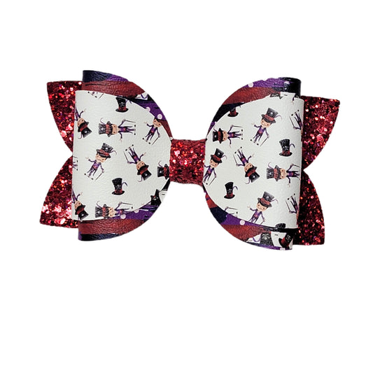 Shadow Villain Double Dressed up Diva Bow 5" 