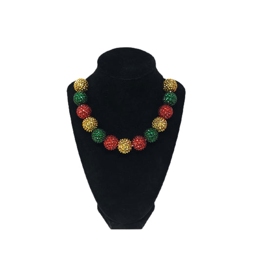 Country Club Christmas Bubblegum Necklace