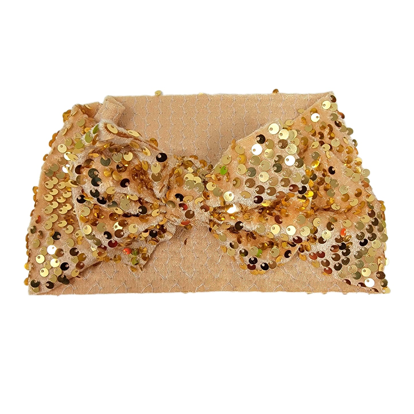 Pyrite Sequin Fabric Bow Headwrap