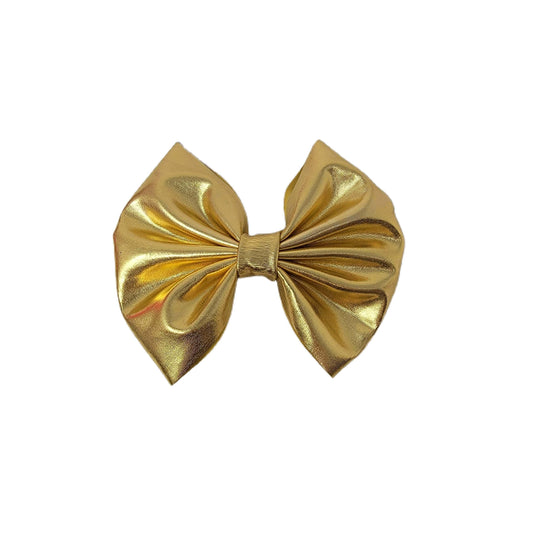 Gold Lamé Fabric Bow