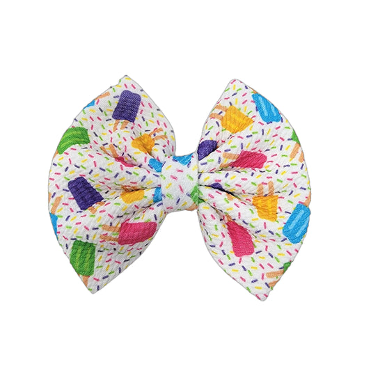 Popsicles Fabric Bow 5" 