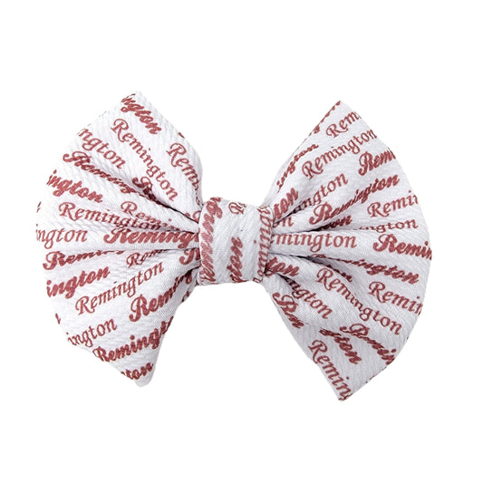Personalized Fabric Bow 5"