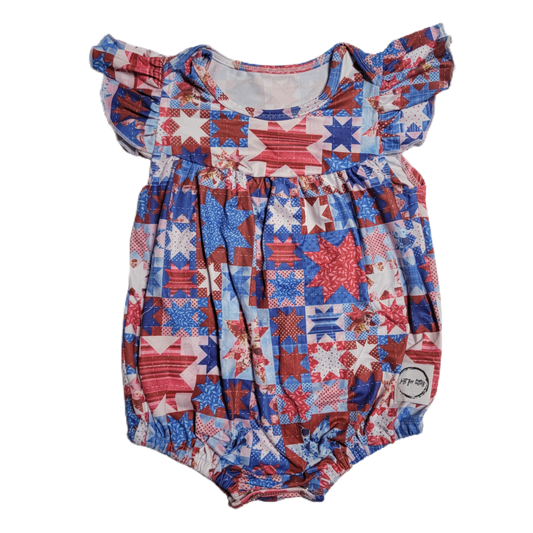 Patchwork Romper by Just For Littles