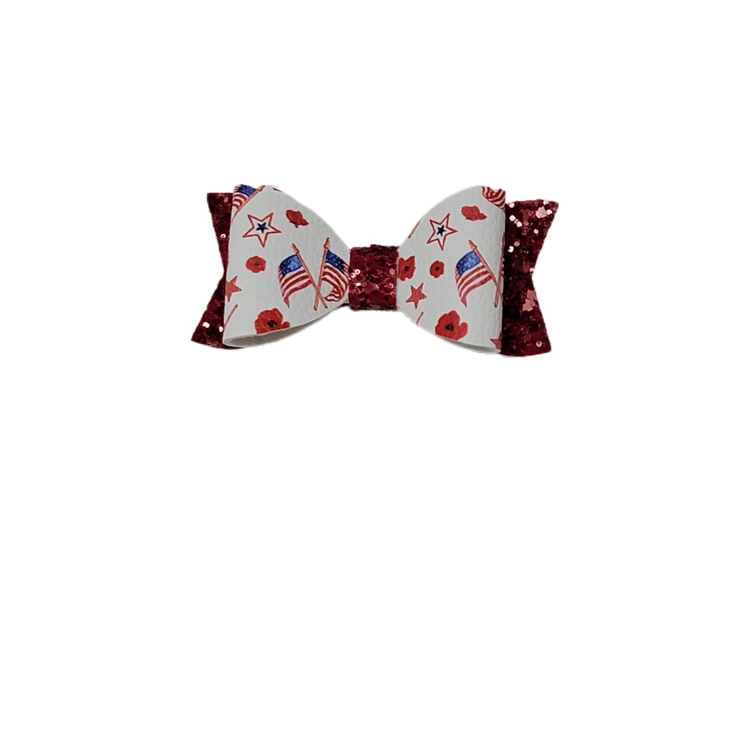 Flags & Poppy Claire Bow 3" 