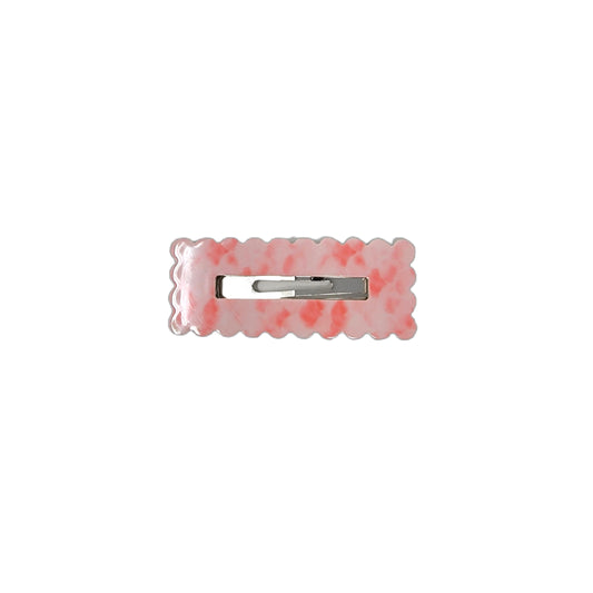 Pink Mermaid Scales Acrylic Clip 2.5" (pair) 