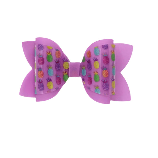 Pineapples Jelly Dressed up Diva Bow 4"