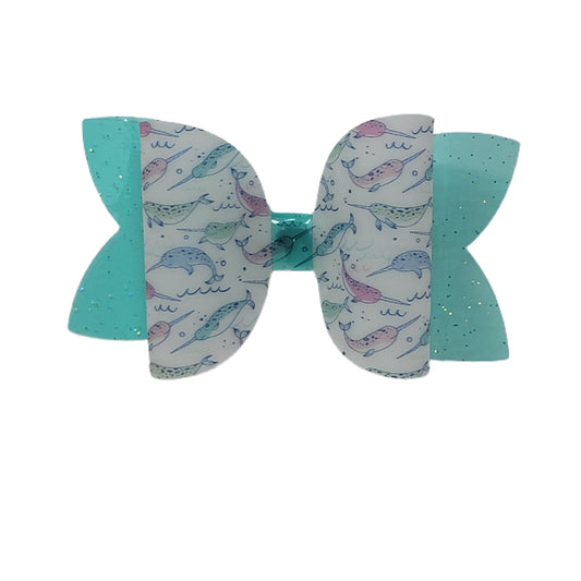 Narwhals Jelly Diva Bow 4" 