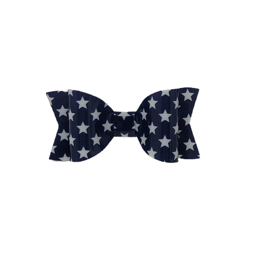 Navy Stars Jelly Claire Bow 2.75" (pair)