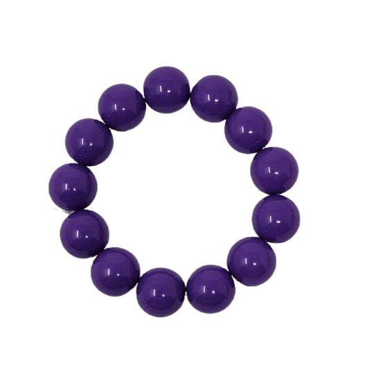 Purple Chunky Beaded Bracelet
