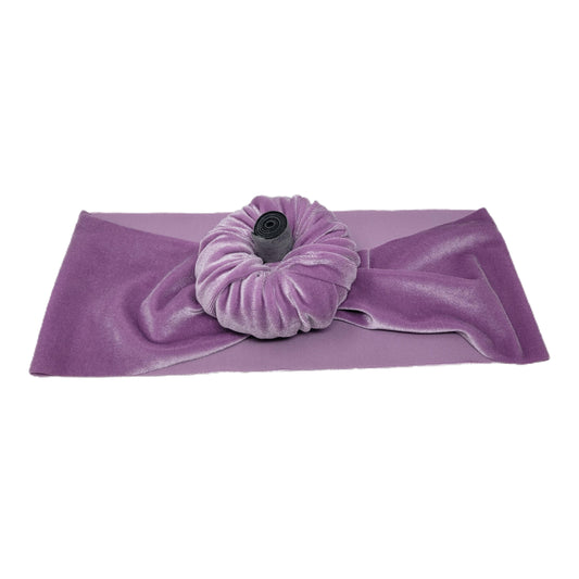 Fabric Pumpkin Headwrap - Lavender