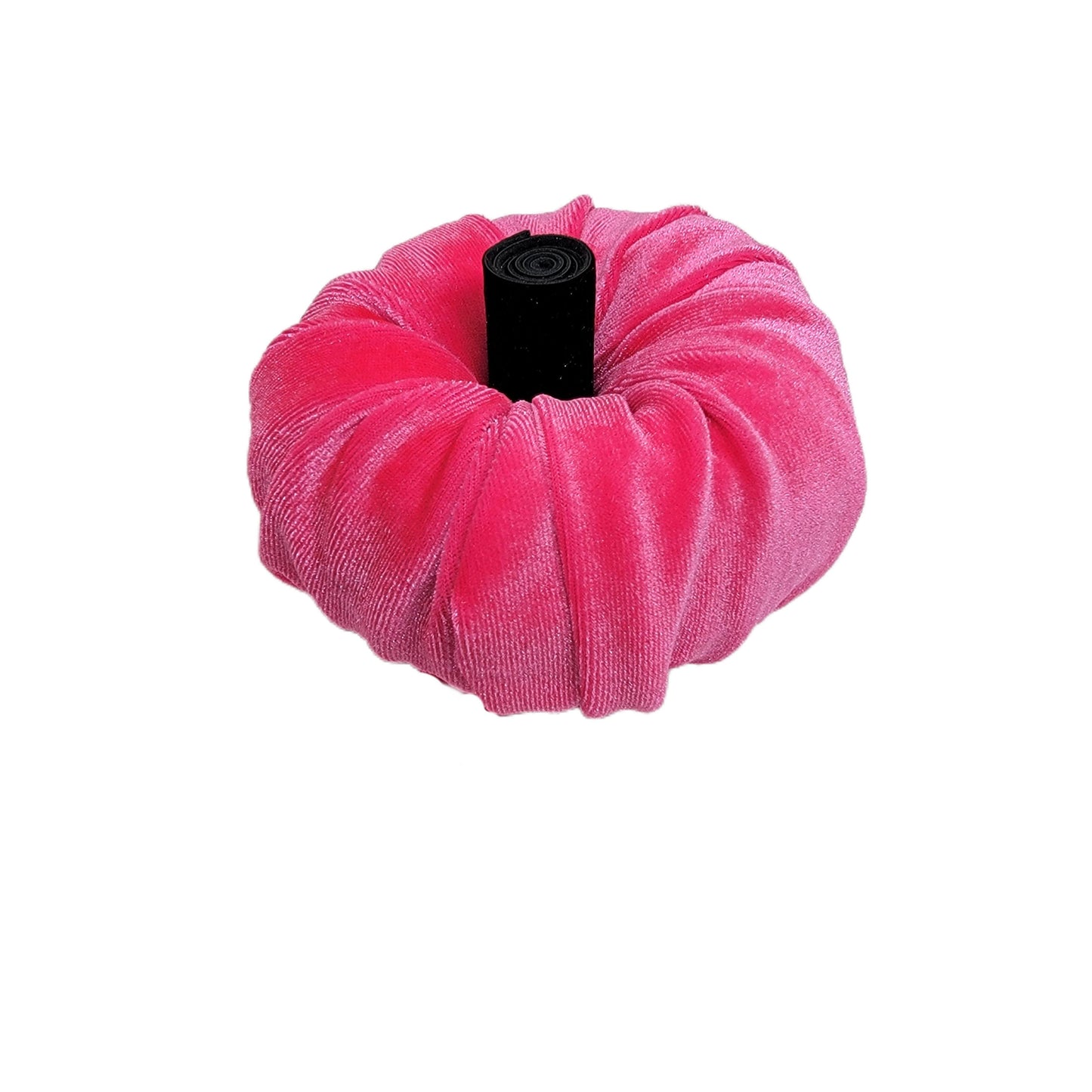 Velvet Fabric Pumpkin - Hot Pink