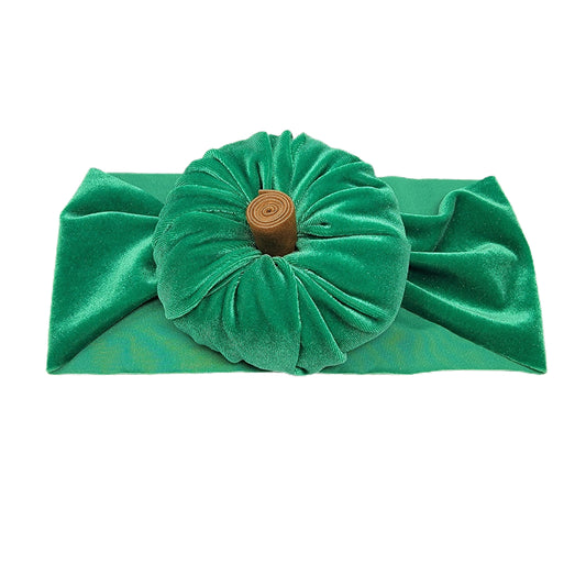 Fabric Pumpkin Headwrap - Kelly