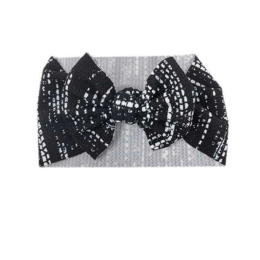Fabric Bow Headwrap - Meteor Shower