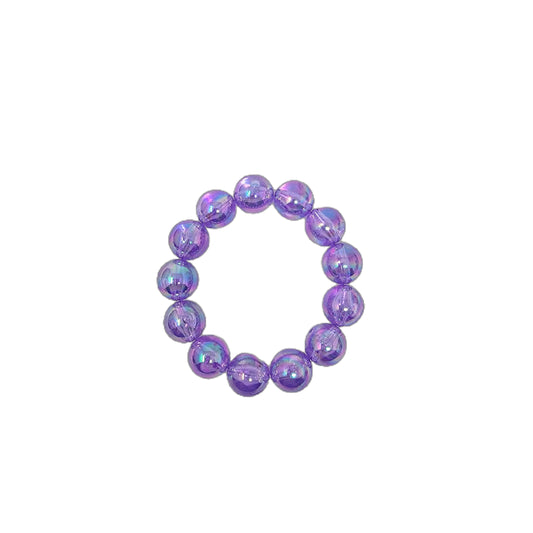 AB Purple Chunky Beaded Bracelet
