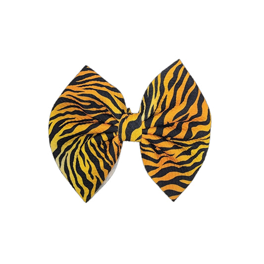 Tiger Fabric Bow 5" 