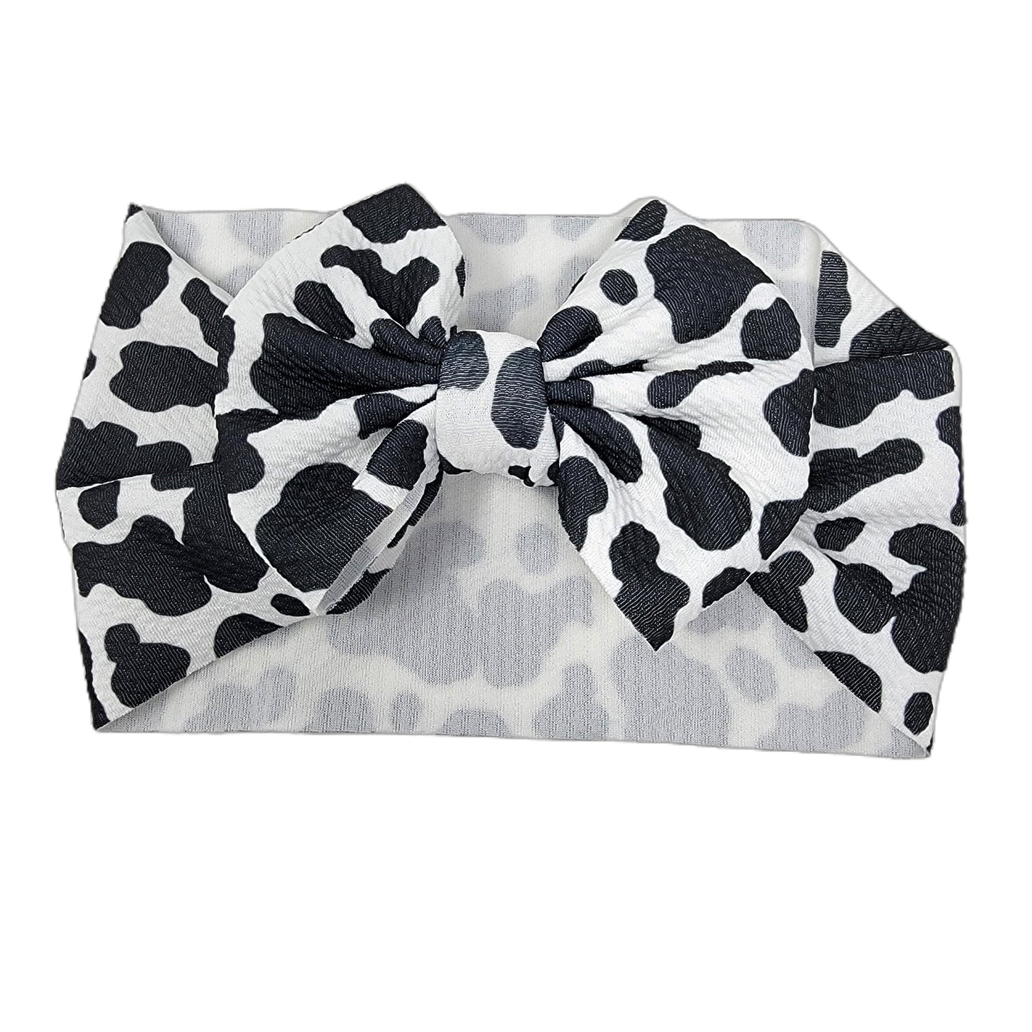 Cow Fabric Headwrap 5" 