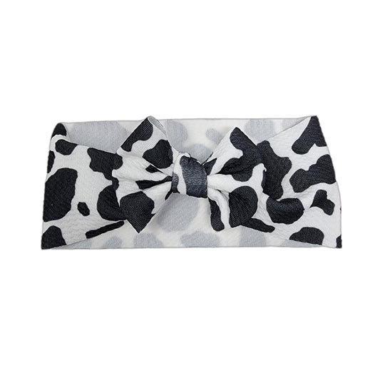 Cow Fabric Headwrap 3" 