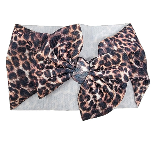 Leopard Fabric Headwrap 5" 