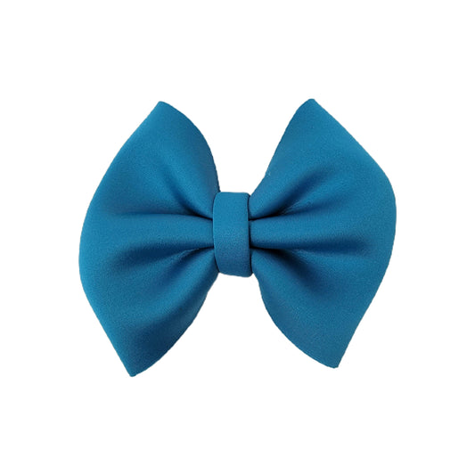 Turquoise Puffy Fabric Bow