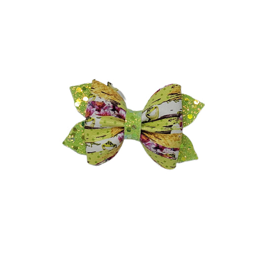 Frog Princess Pixie Pinch Bow 3" 