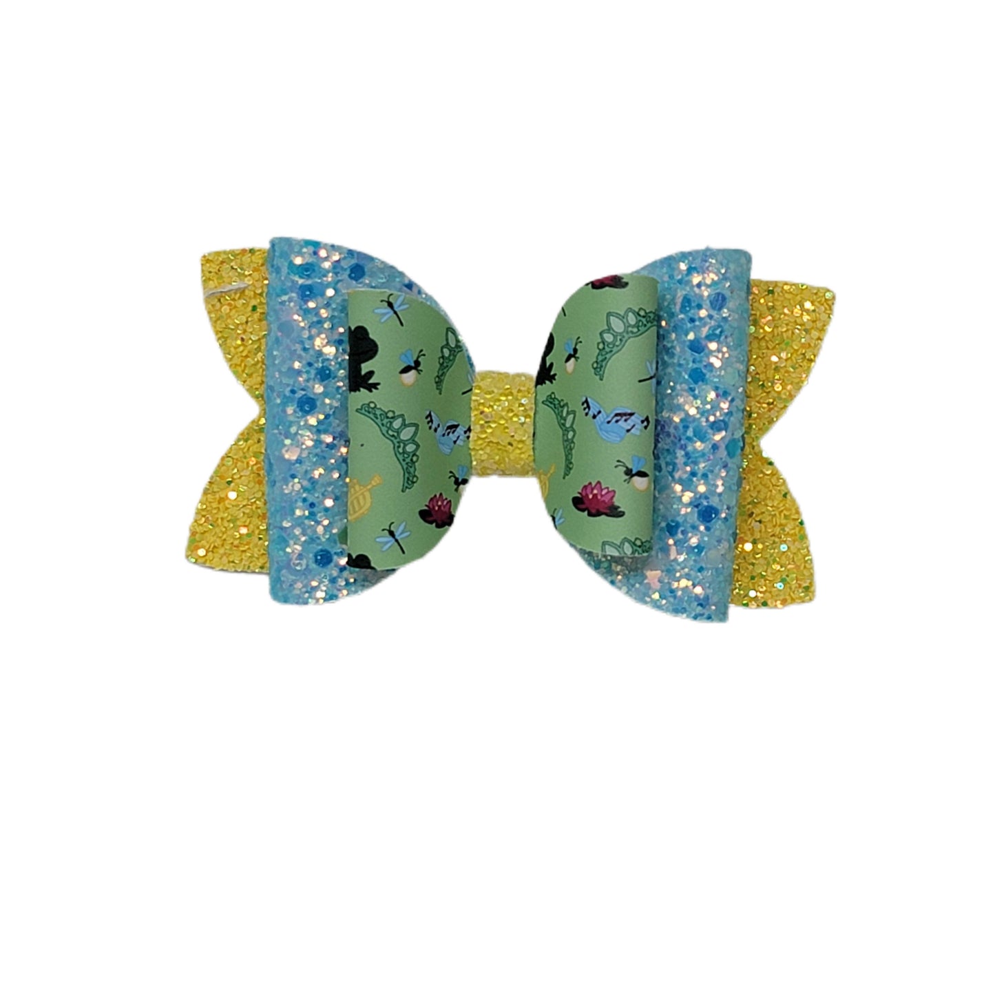 Frog Princess Double Diva Bow 4" 
