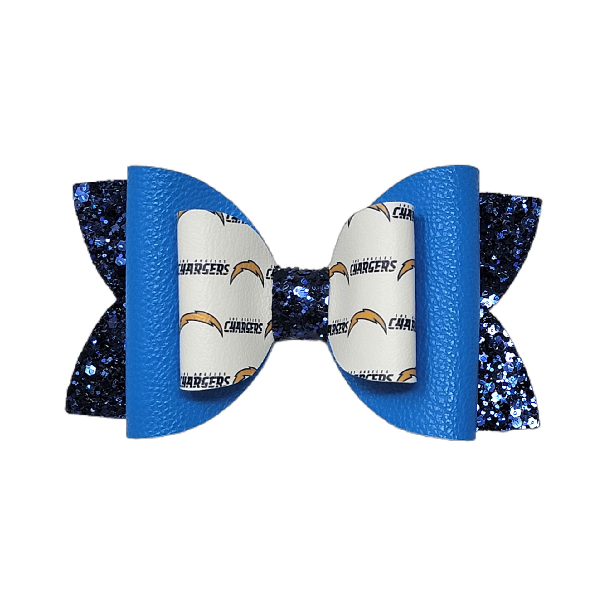 Chargers Double Diva Bow 5" 