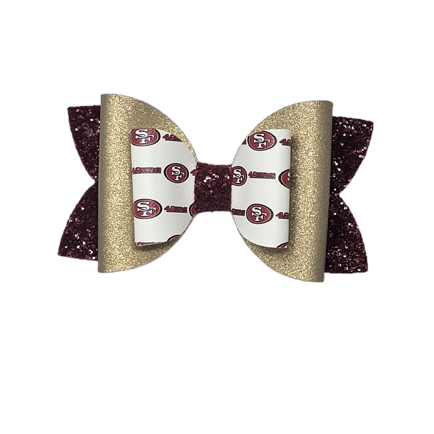49ers Double Diva Bow 5" 