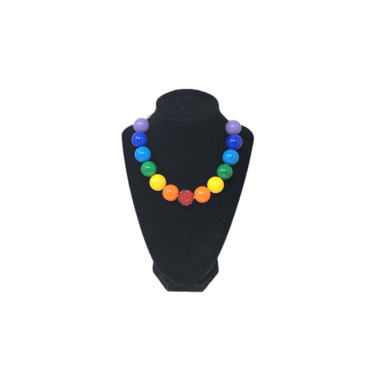 Bright Rainbow Bubblegum Necklace