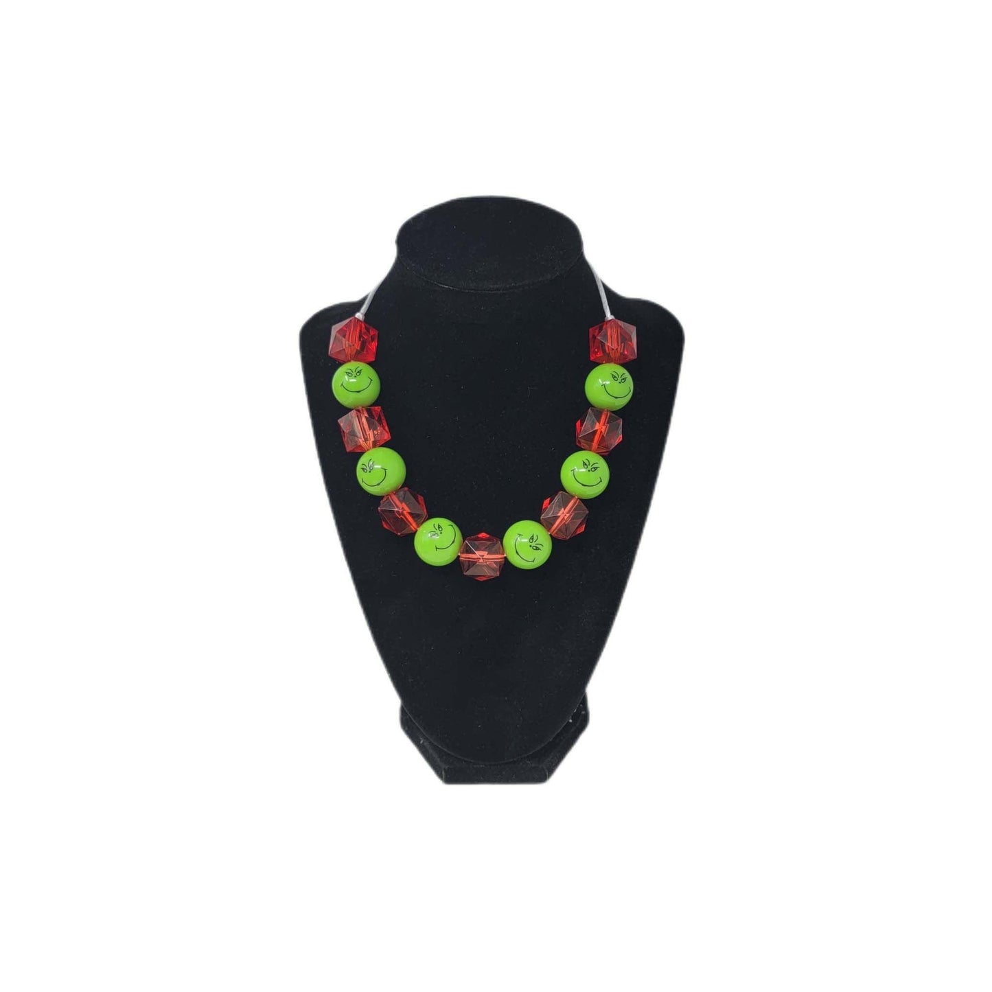 Red & Green Bubblegum Necklace